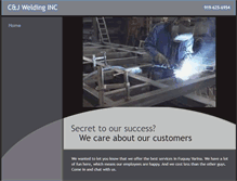 Tablet Screenshot of cjweldinginc.com